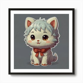 Cute Cat Art Print