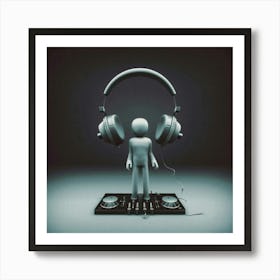 Dj man 3 Art Print