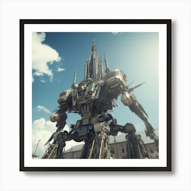 Robot - Robot Stock Videos & Royalty-Free Footage Art Print