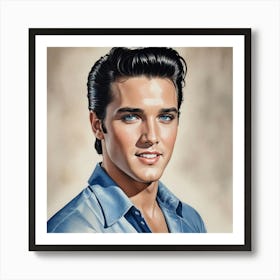 Elvis Presley The King Art Print