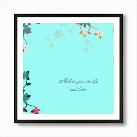 Mother'S Day Card Art Print