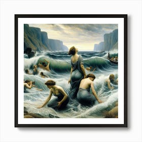 Mermaids 1 Art Print