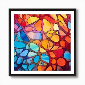 Stained Glass Background 5 Art Print