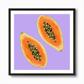 Papaya Art Print