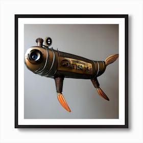 Steampunk Fish Art Print