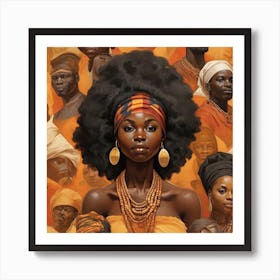 Black History Month: African Woman Art Print