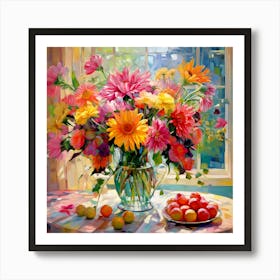 Flowers In A Vase 3 Art Print