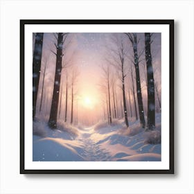 Winter Forest Art Print