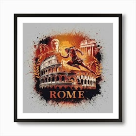 Rome - Men'S Premium T-Shirt Art Print