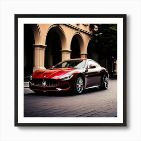 Maserati Car Automobile Vehicle Automotive Italian Brand Logo Iconic Luxury Performance S (1) Art Print