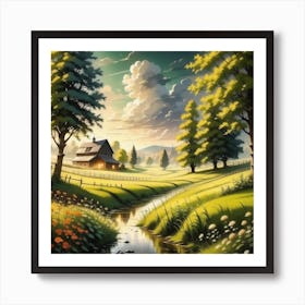 Landscape Painting 87 Art Print