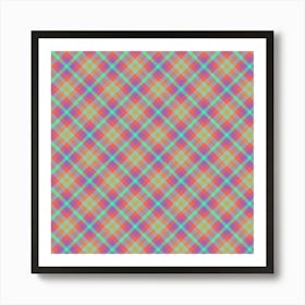 Plaid Fabric 143 Art Print