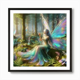 Fairy In The Forest 8 Art Print