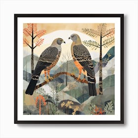 Bird In Nature Hawk 4 Art Print