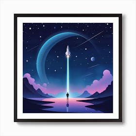 Spaceship Art Print