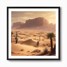 Desert Landscape 1 Art Print