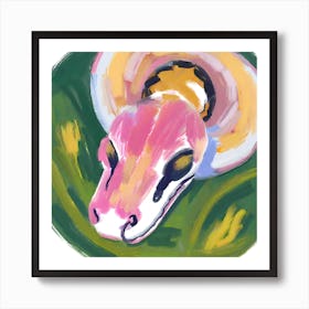 Ball Python Snake 04 Art Print