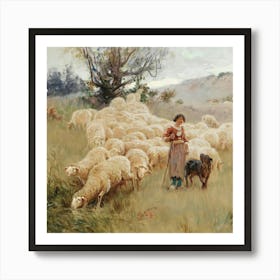 Sheeps 2 Art Print