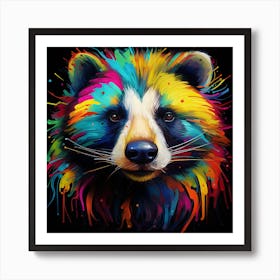 Badger Impression Art Print