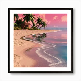 Beach Sunset Art Print