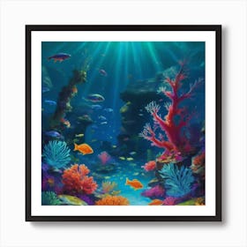 Coral Reef 8 Art Print