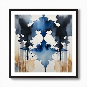 Ink Splatter Art Print