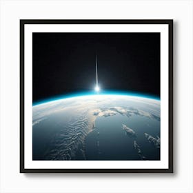 Earth From Space Art Print