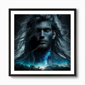 Cosmic Masculine Beauty 1 Art Print