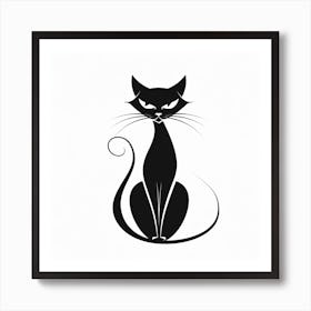 Black Cat 6 Art Print