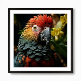 Colorful Parrot 1 Art Print