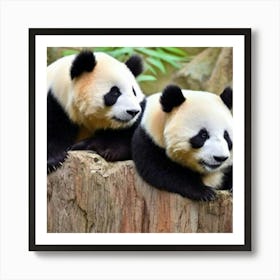 Cute China Panda Bears Adeline Yeo Art Print