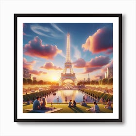 Paris beauty Art Print