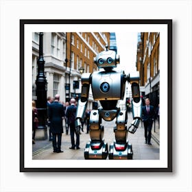 Robot In City Of London (45) Art Print