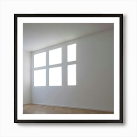 Empty Room With Windows 1 Art Print