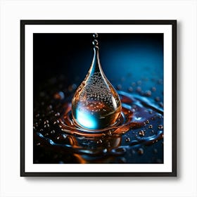 Firefly Hyper Realistic Sweet Tear On A Dark Background 67309 Art Print