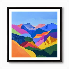 Colourful Abstract Rocky Mountain National Park Usa 7 Art Print