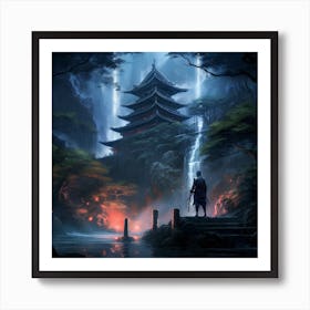 Myeera Ninja Samurai Wandering An Enchanted Forest Fairytale Gl 200d0976 7fda 4689 B07c 46a3f4d2c445 Art Print