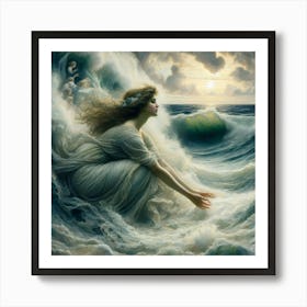 Mermaid Women Art Print