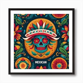 Mexican Skull 56 Art Print