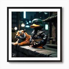 Kung Fu Duck And Tiger Poster