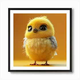 Little Yellow Chick Art Print