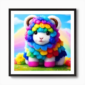 Rainbow Lamb Art Print