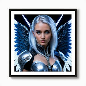 Angel Girl With Wings Art Print