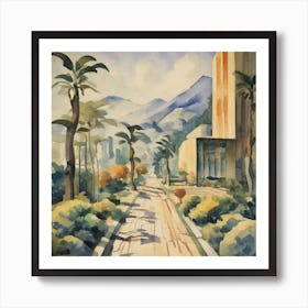 Path Through The Palm Trees Art Print