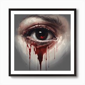 Bloody Eye Art Print