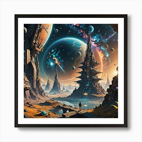 Space City4 Art Print