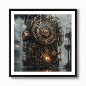 Steam Train Art Print