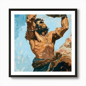 Hanuman Hindu God 1 Art Print