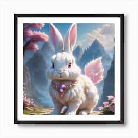 Warrior Rabbit Art Print