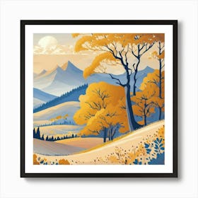 Autumn Landscape Art Print